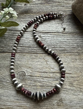 Load image into Gallery viewer, Purple Spiny Oyster Multi Graduated Sterling Silver Pearls Bead Necklace 18 inch