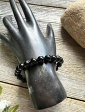 Load image into Gallery viewer, Black Onyx 7 Inch Stretch Bead Bracelet Gift Southwestern