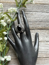 Load image into Gallery viewer, Mens Delbert Gordon Navajo Sterling Silver Black Onyx Ring. Size 11.5