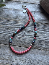Load image into Gallery viewer, Tommy Rosita Singer T R Sterling Silver Multi Stone Choker Bead Necklace 15 Inch