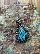 Load image into Gallery viewer, Navajo sterling silver king man turquoise pendant