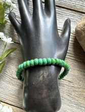 Load image into Gallery viewer, Green Turquoise 7 Inch Stretch Bead Bracelet Gift Southwestern