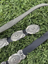 Load image into Gallery viewer, Vintage Pawn Native American Sterling Silver Buckle Concho Belt Signed