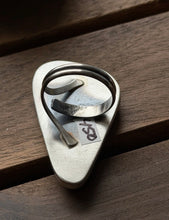 Load image into Gallery viewer, Navajo Native Sterling Silver Number 8 Turquoise Adjustable Ring Leslie Nez Gift