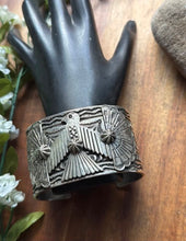 Load image into Gallery viewer, Sunshine Reeves Sterling Silver Thunderbird Cuff Bracelet Navajo Gift