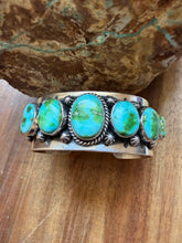 Load image into Gallery viewer, Navajo sterling silver Sonoran cuff bracelet