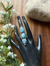 Load image into Gallery viewer, Native American Sterling Silver Golden Hill Turquoise Ring. Size 10 E M Linkin