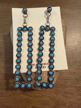 Load image into Gallery viewer, Navajo sterling silver turquoise earrings