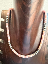 Load image into Gallery viewer, Sterling silver pink conch bead necklace 18 inch