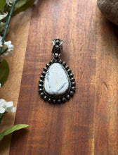 Load image into Gallery viewer, Navajo Native American Sterling Silver White Buffalo Turquoise Pendant H Piasso