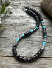 Load image into Gallery viewer, Sugilite Sleeping Beauty Turquoise Sterling Silver Nuggets Bead Necklace 18 inch
