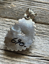 Load image into Gallery viewer, Navajo Native American Sterling Silver Turquoise Pendant H Happy Piasso Gift