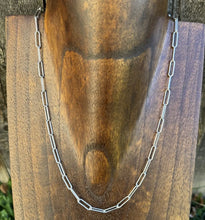 Load image into Gallery viewer, Unisex Mens 925 Sterling Silver Link Chain Necklace 18 Inch