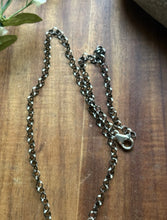 Load image into Gallery viewer, Navajo Sterling Silver White Buffalo Turquoise Cluster Chain Lariat Necklace CY