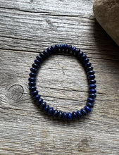Load image into Gallery viewer, Lapis Lazuli 7 Inch Stretch Bead Bracelet Gift Southwestern