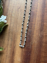 Load image into Gallery viewer, Sterling Silver 4mm Pearls Rosary Bead Necklace. 18 Inch.