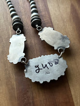 Load image into Gallery viewer, Navajo Sterling Silver Palomino Turquoise Chain Lariat Necklace K Yazzie