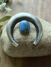 Load image into Gallery viewer, Navajo Native American Sterling Silver Blue Turquoise Handmade Pendant Gift P