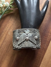 Load image into Gallery viewer, Sunshine Reeves Sterling Silver Thunderbird Cuff Bracelet Navajo Gift