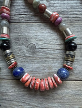 Load image into Gallery viewer, Tommy &amp; Rosita Singer T R Sterling Silver Red Spiny Oyster Bead Necklace 28”
