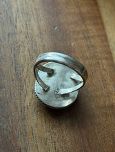 Load image into Gallery viewer, Vintage Old Pawn Navajo Sterling Silver Blue Turquoise Ring Size 7.5