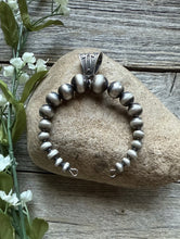 Load image into Gallery viewer, Sterling Silver Pearls Naja Bead Pendant 5mm-12mm 2.5 Inch