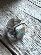 Load image into Gallery viewer, Sunshine Reeves 925 Sterling Silver Royston Turquoise Ring. Navajo. Size 8