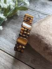 Load image into Gallery viewer, Tigers Eye 7 Inch Stretch Elastic Stretchy Bead Bracelet Gift