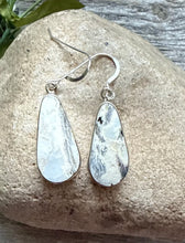 Load image into Gallery viewer, Native American Sterling Silver White Buffalo Turquoise Earrings SH