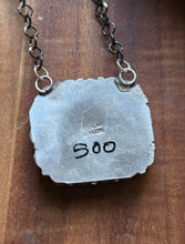 Load image into Gallery viewer, Navajo Sterling Silver Black Jack Turquoise Cluster Chain Lariat Necklace CY