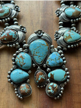 Load image into Gallery viewer, Navajo Sterling Silver Number # 8 Squash Blossom Naja Necklace C Yazzie