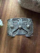 Load image into Gallery viewer, Sunshine Reeves Sterling Silver Thunderbird Cuff Bracelet Navajo Gift