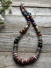 Load image into Gallery viewer, Tommy &amp; Rosita Singer T R Sterling Silver Purple Spiny Oyster Bead Necklace 20