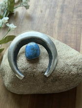 Load image into Gallery viewer, Navajo Native American Sterling Silver Blue Turquoise Handmade Pendant Gift P