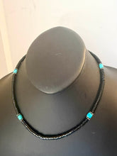 Load image into Gallery viewer, Men’s sterling silver black onyx necklace 18 inch