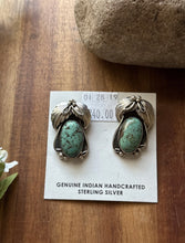 Load image into Gallery viewer, Native American Sterling Silver Turquoise Earrings Mary Ellen
