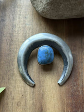Load image into Gallery viewer, Navajo Native American Sterling Silver Blue Turquoise Handmade Pendant Gift P