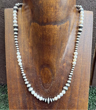 Load image into Gallery viewer, Freshwater Pearls Multi Graduated Sterling Silver Bead Necklace 18 inch 4mm -8mm