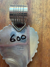Load image into Gallery viewer, Navajo sterling silver purple spiny oyster heart pendant