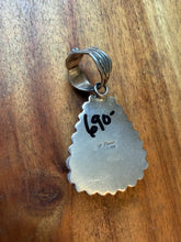 Load image into Gallery viewer, Navajo sterling silver king man turquoise pendant