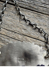 Load image into Gallery viewer, Navajo Sterling Silver Blue Turquoise Cluster Adjustable Chain Necklace PJ
