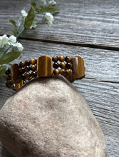 Load image into Gallery viewer, Tigers Eye 7 Inch Stretch Elastic Stretchy Bead Bracelet Gift