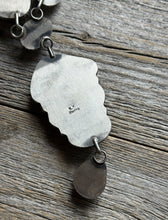 Load image into Gallery viewer, Navajo Sterling Silver Royston Turquoise Chain Lariat Bead Necklace K Yazzie