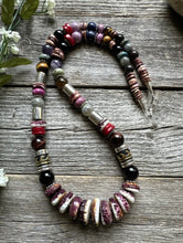 Load image into Gallery viewer, Tommy &amp; Rosita Singer T R Sterling Silver Purple Spiny Oyster Bead Necklace 28”
