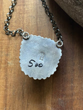 Load image into Gallery viewer, Navajo Sterling Silver Royston Turquoise Chain Lariat Necklace C Yazzie