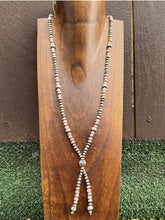 Load image into Gallery viewer, Jacla Sterling Silver Multi Graduated Pink Conch Pearls Bead Necklace 24 inch