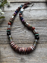 Load image into Gallery viewer, Tommy &amp; Rosita Singer T R Sterling Silver Purple Spiny Oyster Bead Necklace 20