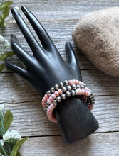 Load image into Gallery viewer, Sterling Silver Pink Conch Pearls Wrap Spiral Bead Bracelet