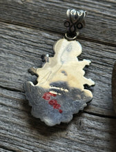 Load image into Gallery viewer, Navajo Native American Handmade Sterling Silver Turquoise Cluster Pendant Geneva