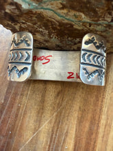 Load image into Gallery viewer, Navajo sterling silver Sonoran cuff bracelet